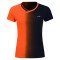 Футболка женская для бадминтона (оранж/черн) Li-NING AAYP096-1