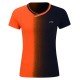 Футболка женская для бадминтона (оранж/черн) Li-NING AAYP096-1