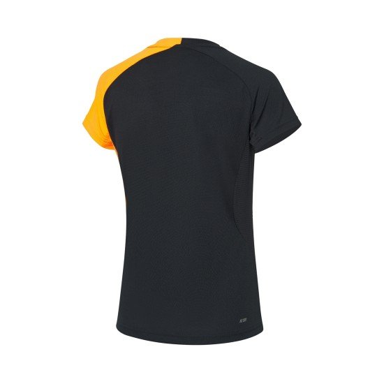 Футболка женская для бадминтона (оранж/черн) Li-NING AAYP136-1