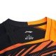 Футболка женская для бадминтона (оранж/черн) Li-NING AAYP136-1