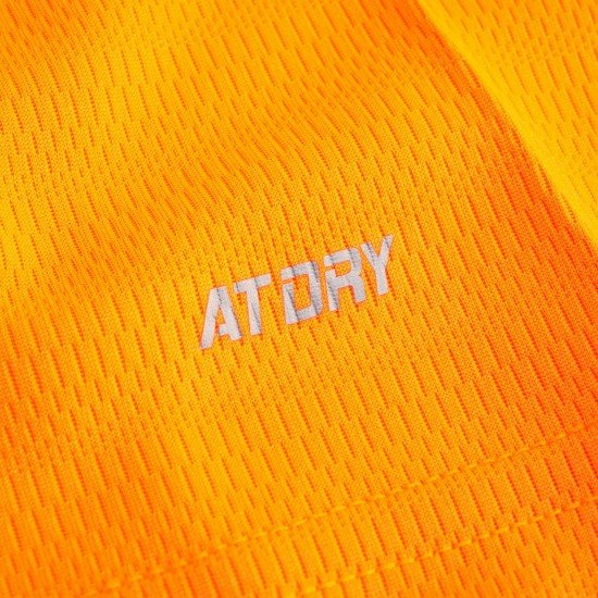 Футболка женская для бадминтона (оранж/син) Li-NING AAYP136-4