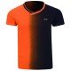 Футболка мужская для бадминтона  (оранж/черн) Li-NING AAYP283-1