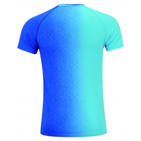 Футболка мужская для бадминтона  (голуб/син) Li-NING AAYP283-5