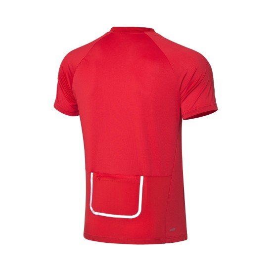 Футболка мужская для бадминтона тансформер  (красная) Li-NING AAYP315-4
