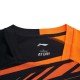 Футболка мужская для бадминтона соревновательная  (оранж/черн) Li-NING AAYP327-1
