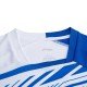 Футболка мужская для бадминтона соревновательная  (бел/син) Li-NING AAYP327-3