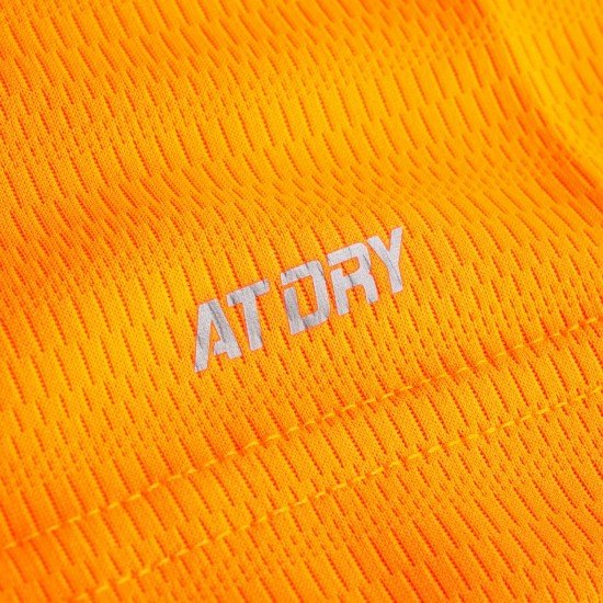 Футболка мужская для бадминтона соревновательная  (оранж/син) Li-NING AAYP327-4