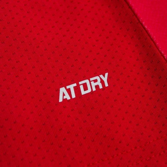 Футболка женская для бадминтона (красная) Li-NING AAYQ134-2