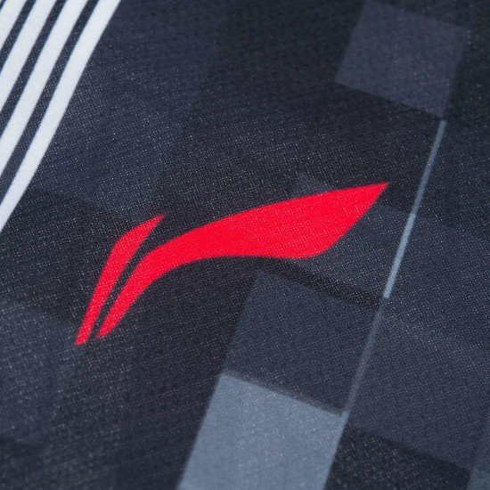 Футболка женская для бадминтона (бело/черная) Li-NING AAYR196-3