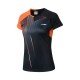Футболка женская для бадминтона (черный/оранж) Li-NING AAYR200-3