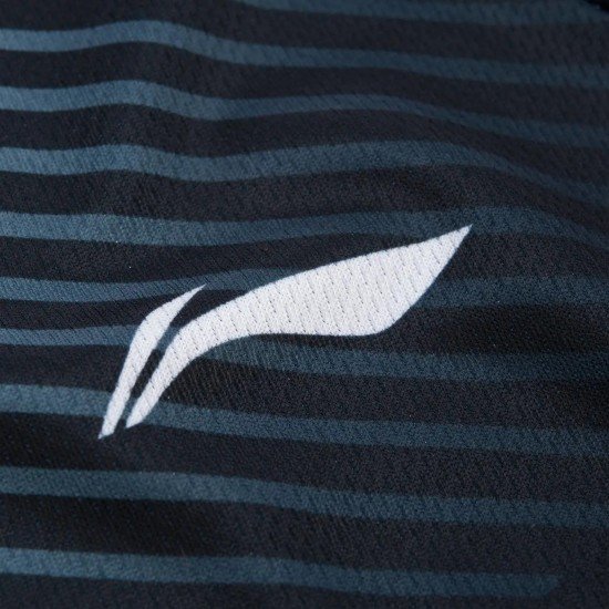 Футболка женская для бадминтона (черный/оранж) Li-NING AAYR200-3