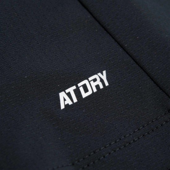 Футболка женская для бадминтона (черный/оранж) Li-NING AAYR200-3