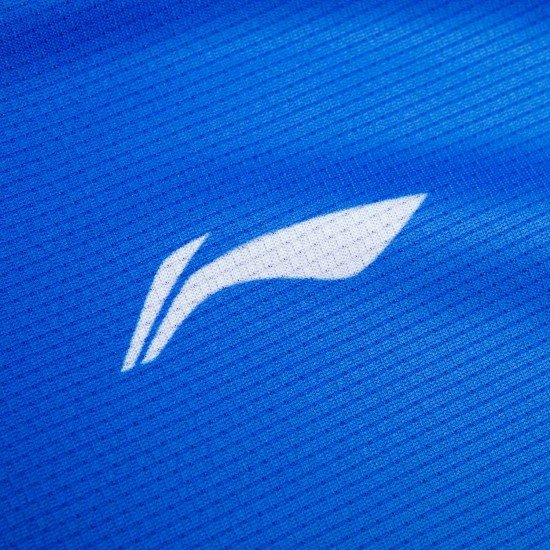 Футболка мужская для бадминтона соревновательная  (синяя) Li-NING AAYS063-2