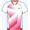 Футболка мужская для бадминтона соревновательная  (белая/красная) Li-NING AAYS249-4
