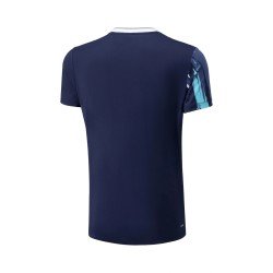 Футболка мужская для бадминтона (синяя) Li-NING AAYV025-1