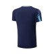 Футболка мужская для бадминтона (синяя) Li-NING AAYV025-1