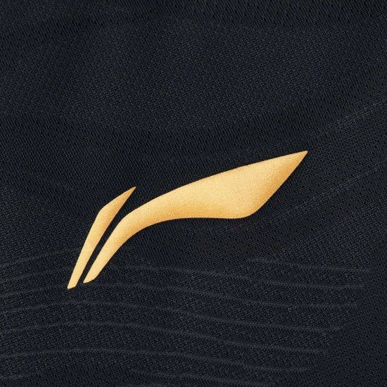 Футболка мужская для бадминтона соревновательная (черная) Li-NING AAYV165-1