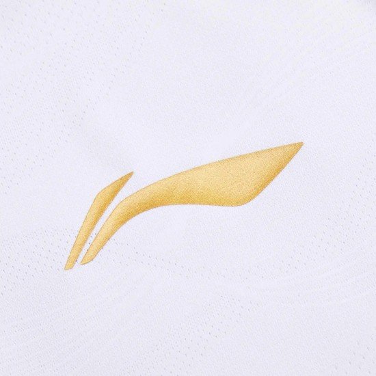 Футболка мужская для бадминтона соревновательная (белая) Li-NING AAYV165-2