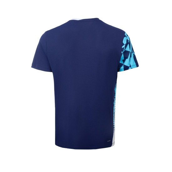 Футболка мужская для бадминтона (сине-фиолетовая) Li-NING AAYW051-3