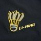 Футболка мужская для бадминтона тренировочная с принтом (черная) Li-NING AHSQ533-2