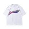Футболка мужская для бадминтона с принтом (белая) Li-NING AHSR055-1