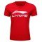 Футболка женская для бадминтона тренировочная с принтом (красная) Li-NING AHSR790-4
