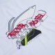 Футболка мужская для бадминтона тренировочная с принтом (белая) Li-NING AHSS473-1