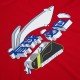 Футболка мужская для бадминтона тренировочная с принтом (красная) Li-NING AHSS473-3