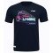 Футболка мужская для бадминтона тренировочная с принтом (черная) Li-NING AHST699-2