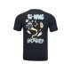 Футболка мужская для бадминтона тренировочная с принтом (черная) Li-NING AHST703-2