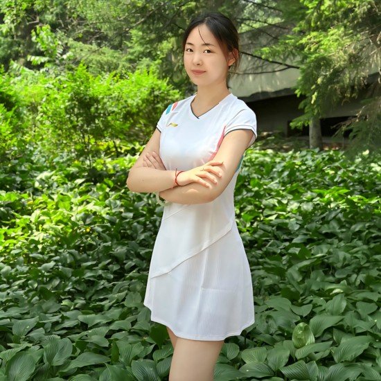Платье с шортами (белое) Li-NING ASKV286-2