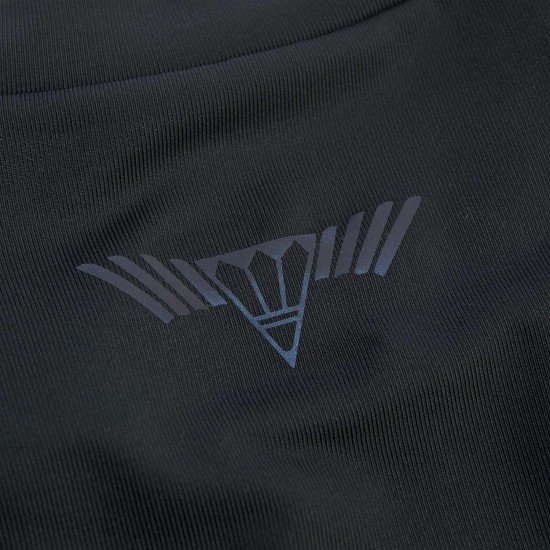 Футболка мужская для бадминтона компрес. дл. рукав. (черная) Li-NING AUDP069-1