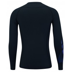 Футболка мужская для бадминтона компрес. дл. рукав. (черная) Li-NING AUDR103-1