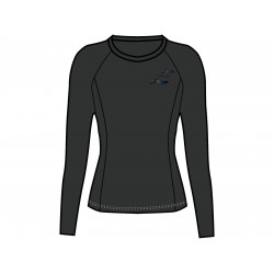 Футболка женская компрессионная с длинным рукавом (черн) Li-NING AUDR110-1