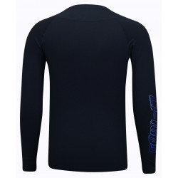 Футболка мужская для бадминтона компрес. дл. рукав. (черная) Li-NING AUDT507-1
