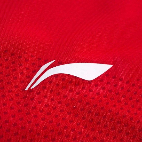 Майка мужская для бадминтона без рукавов (красная) Li-NING AVSP473-2