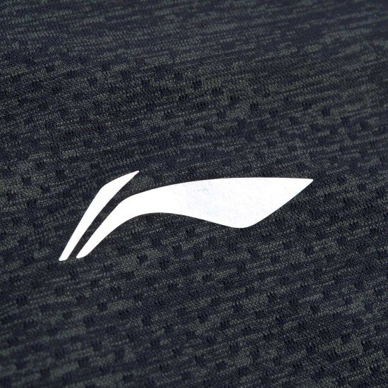Майка мужская для бадминтона без рукавов (черная) Li-NING AVSP473-4