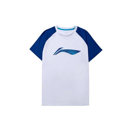 Футболка спортивная (белая с лого) Li-NING YTSP011-3 