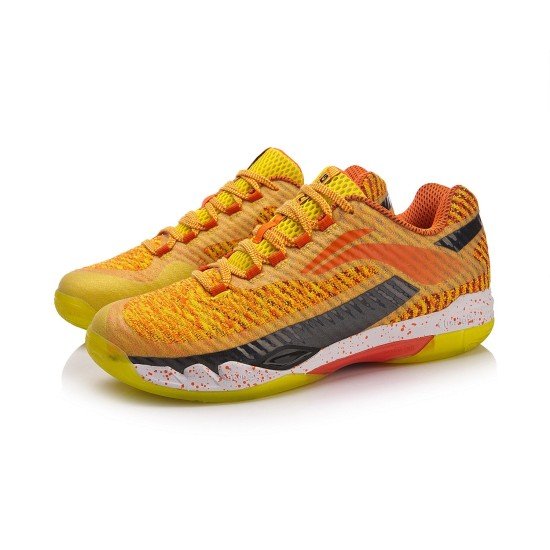 Кроссовки мужские для бадминтона Li-Ning Pioneer (оранжевые)