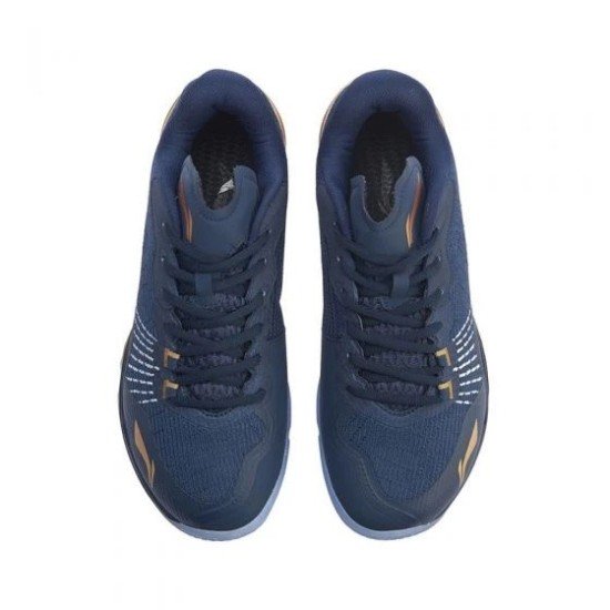 Кроссовки мужские для бадминтона Li-Ning Quick Force (темно-синие)