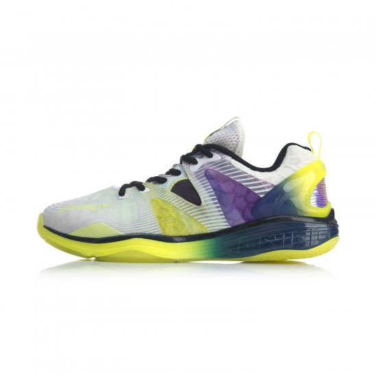 Кроссовки мужские для бадминтона Li-Ning Falcon 2.0 легкие (белые)