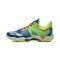 Кроссовки мужские для бадминтона Li-Ning Falcon 4.0 (сине-салатовые)