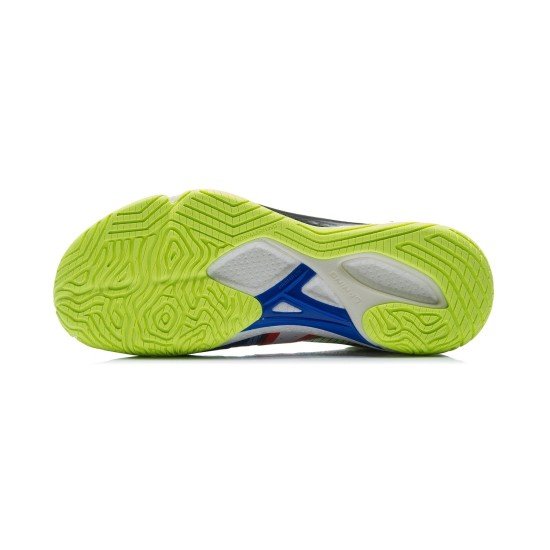 Кроссовки мужские для бадминтона Li-Ning Falcon 4.0 (сине-салатовые)