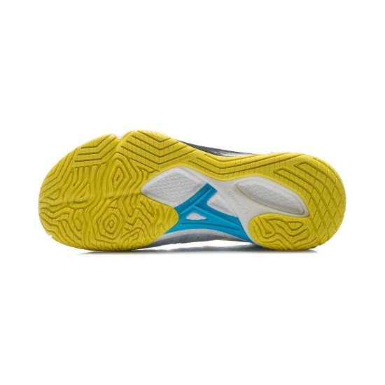 Кроссовки женские для бадминтона Li-Ning Falcon 4.0 (бело-голубые)