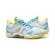Кроссовки женские для бадминтона Li-Ning Falcon 4.0 (бело-голубые)
