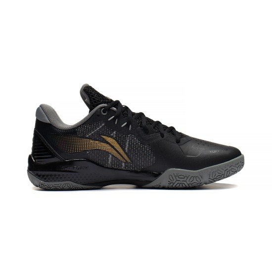 Кроссовки мужские для бадминтона Li-Ning Thunderbolt Chen Long (черные)