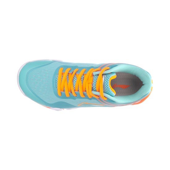 Кроссовки женские для бадминтона Li-Ning X-series TD (голубые)