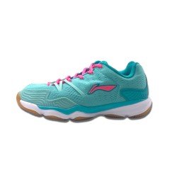 Кроссовки женские для бадминтона Li-Ning AYTM062-2 (голубо-малиновые)
