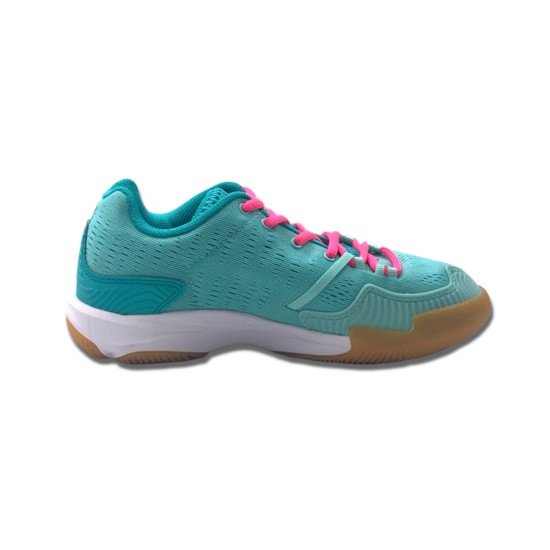 Кроссовки женские для бадминтона Li-Ning AYTM062-2 (голубо-малиновые)