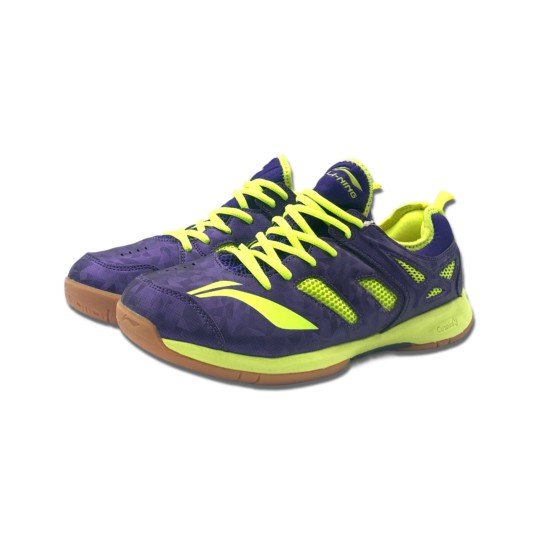 Кроссовки для бадминтона Li-Ning Brio II (фиолетово-салатовые)